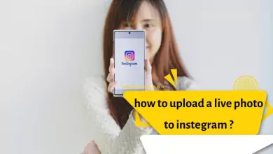 how to upload a live photo to instegram ?