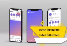 watch instegram video full screen