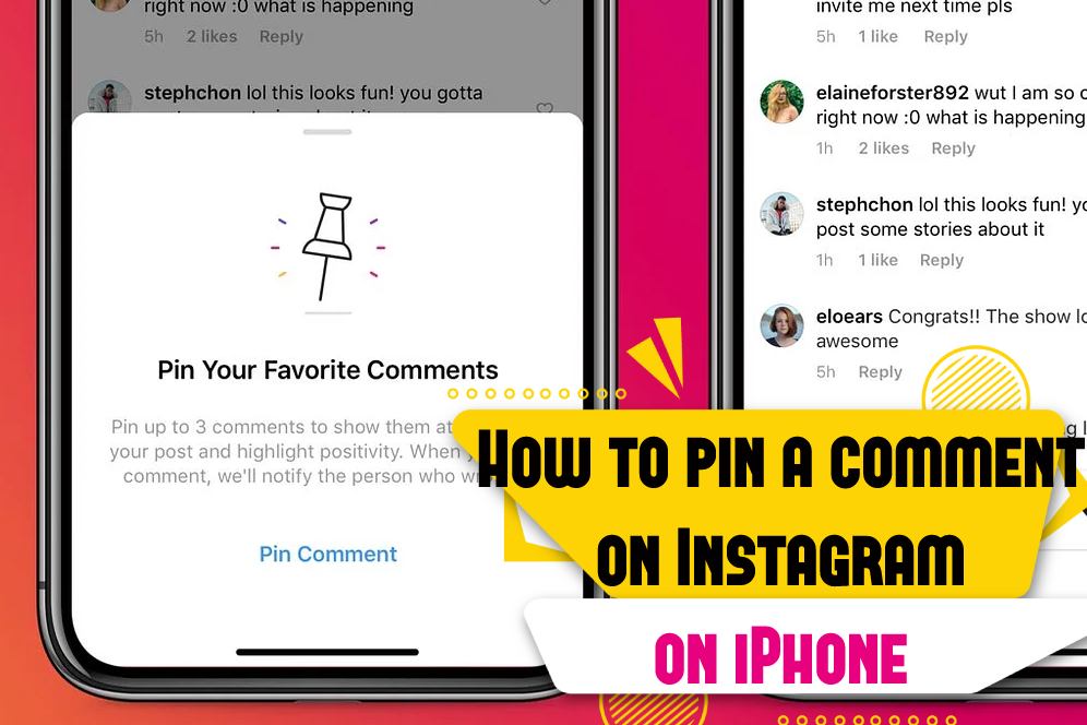How to pin a comment on Instagram on iPhone
