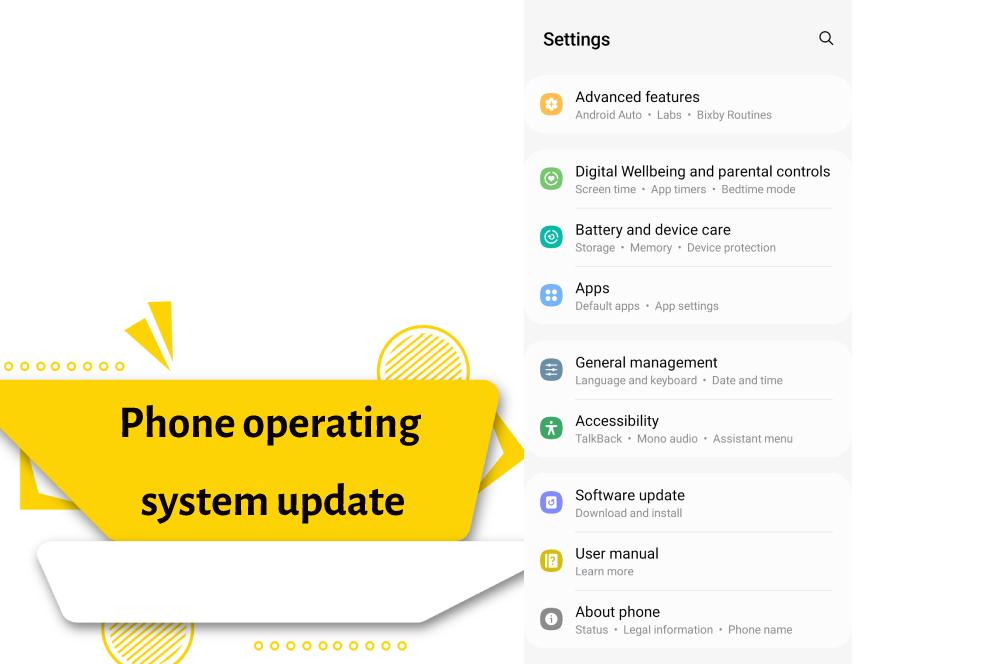 Phone operating system update