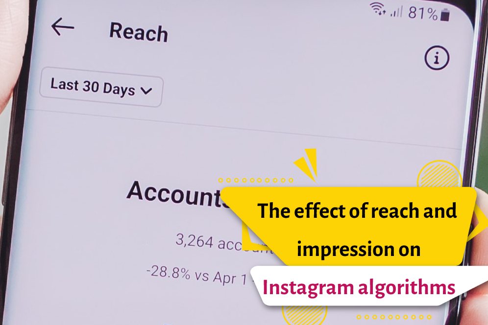 The effect of reach and impression on Instagram algorithms