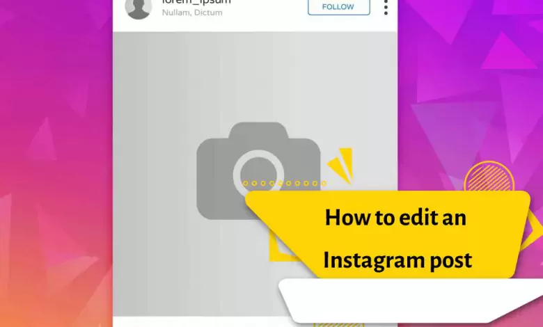 How to edit an Instagram post