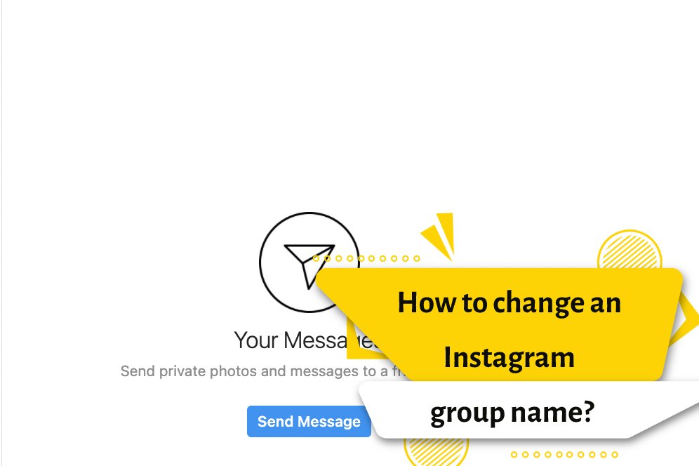 How to change an Instagram group name?