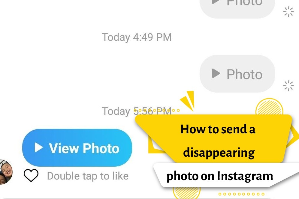 How to send a disappearing photo on Instagram