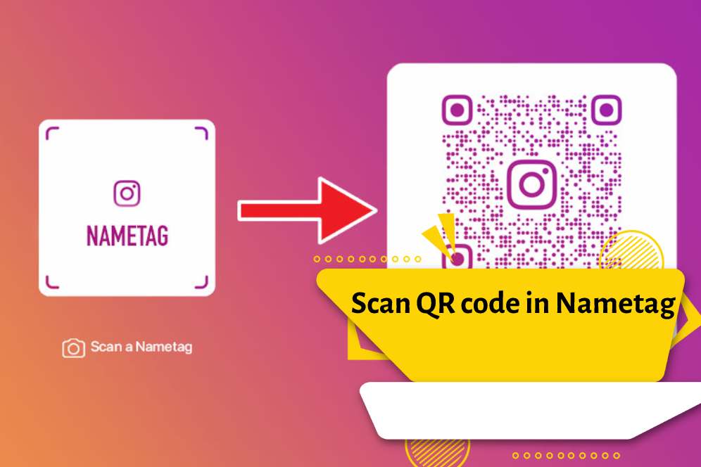Scan QR code in Nametag