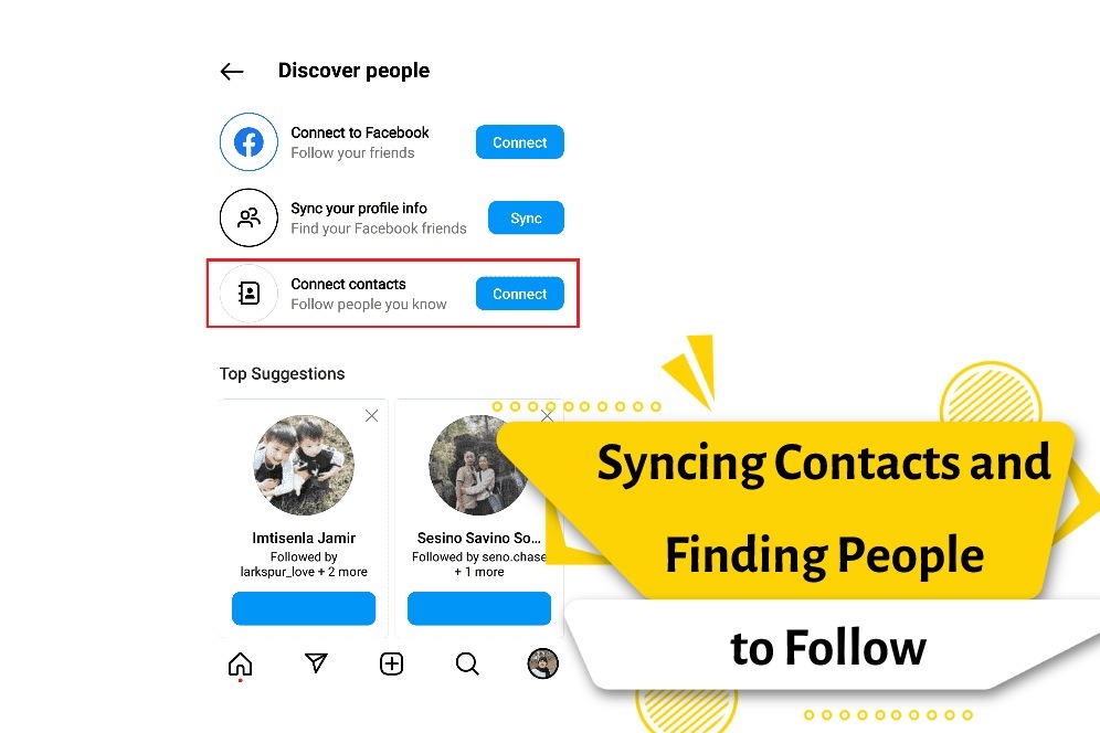Syncing Contacts and Finding People to Follow