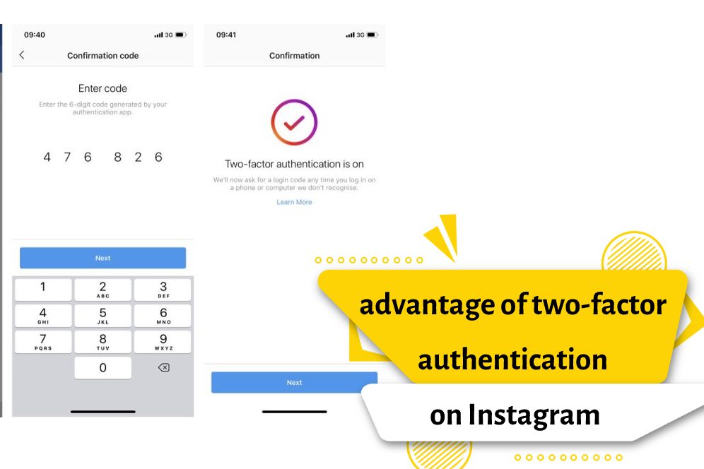 advantage of two-factor authentication on Instagram