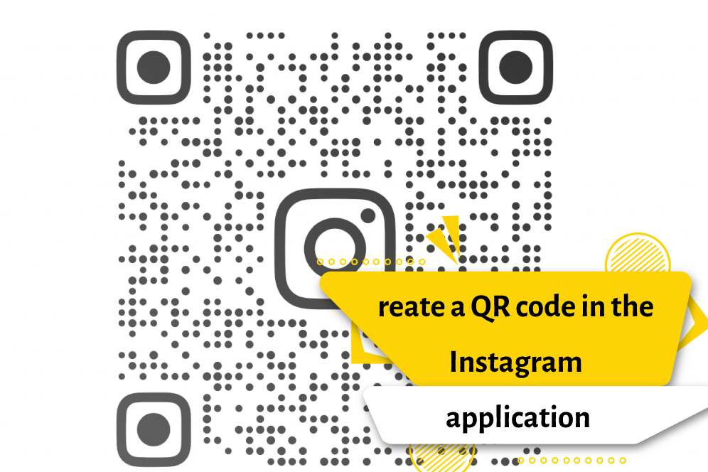 reate a QR code in the Instagram application