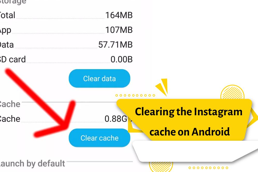 Clearing the Instagram cache on Android