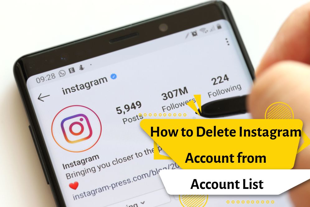 How to Delete Instagram Account from Account List