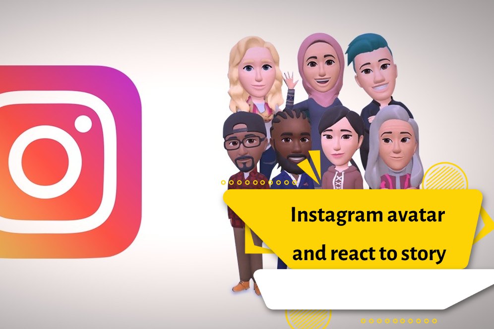 Instagram avatar and react to story
