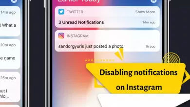 Disabling notifications on Instagram
