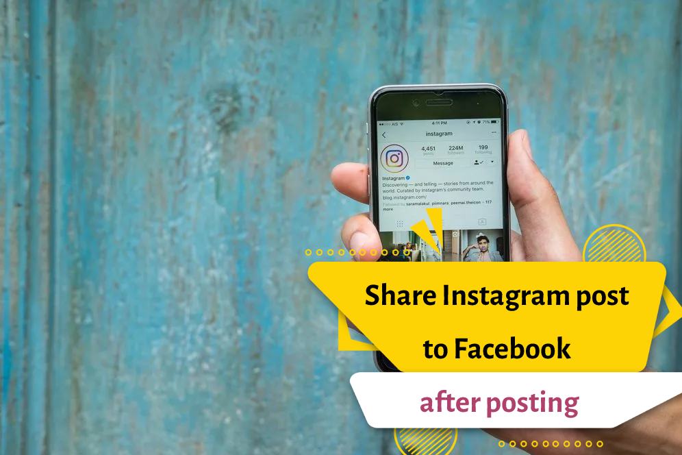 How do I share my Instagram posts to Facebook?