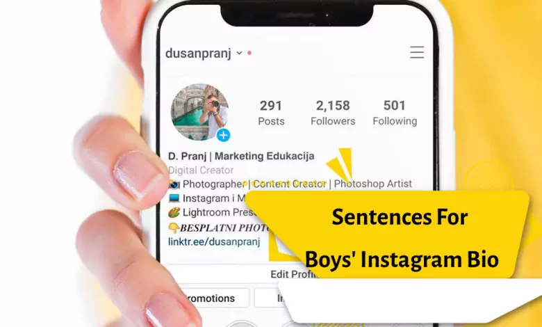 Sentences For Boys' Instagram Bio