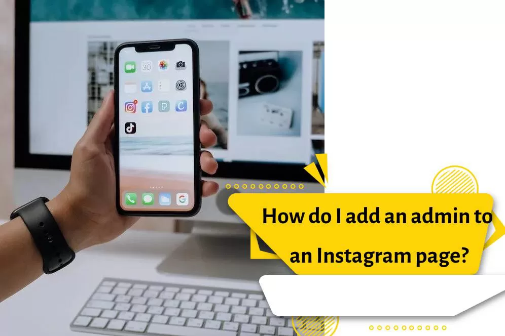 How do I add an admin to an Instagram page?