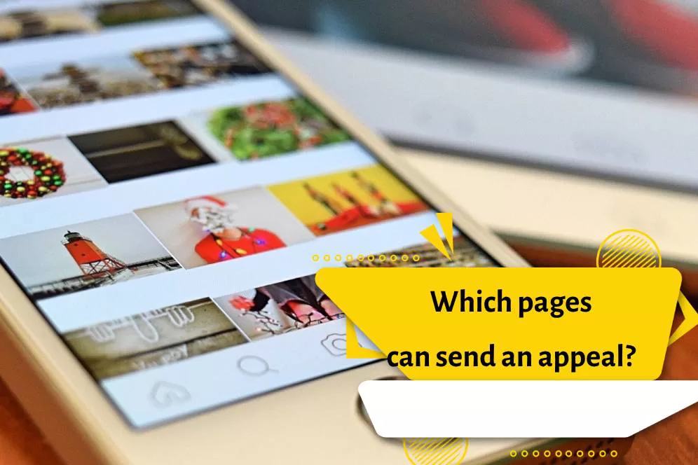 Which pages can send an appeal?